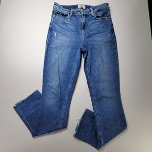 Paige Jeans Womens 30 Blue Cindy High Rise Straight  30x30 Soft Stretch